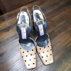 giorgio fabiani by botticelli polkat dots sandals